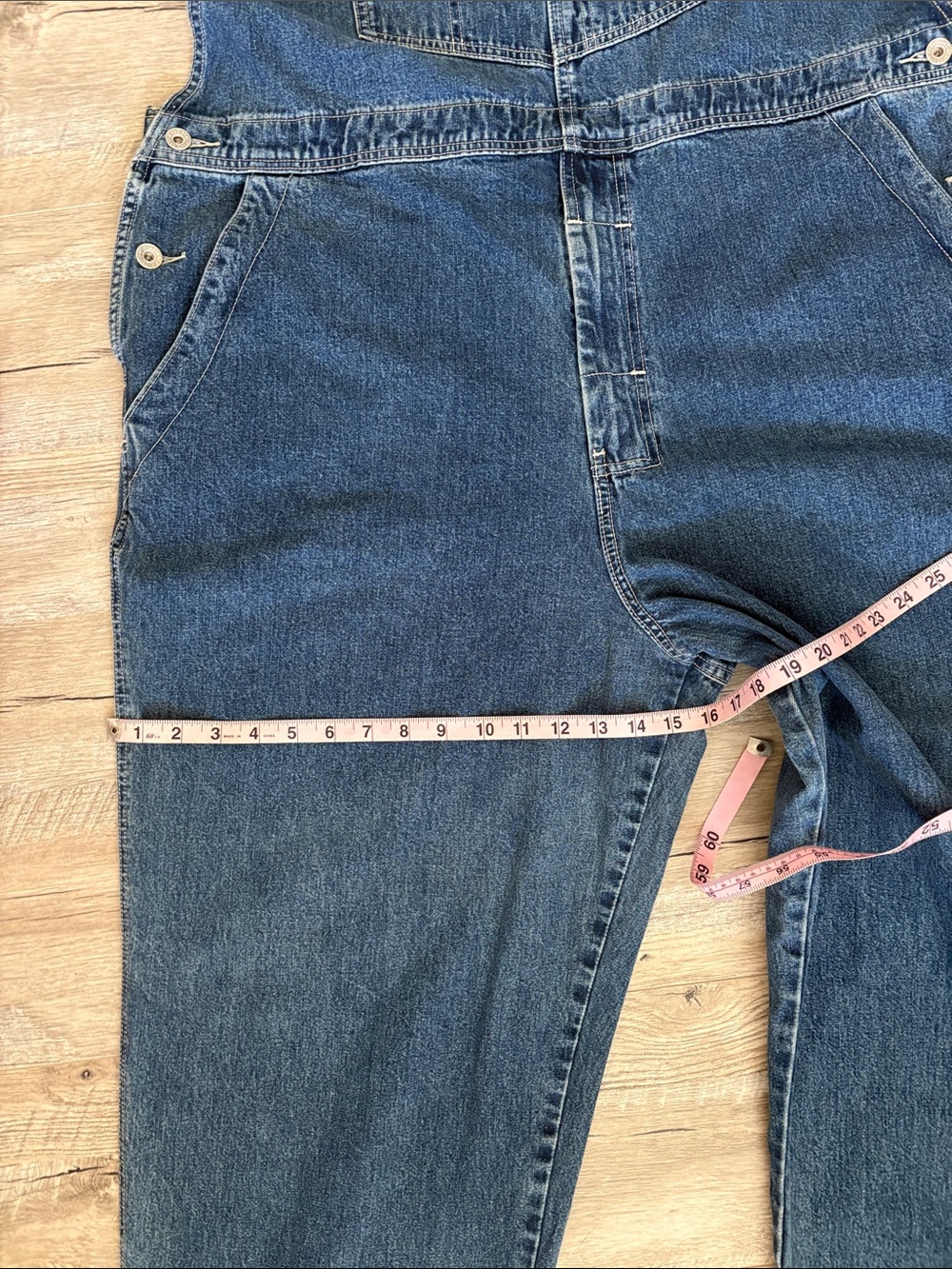 Vintage DKNY Jeans Classic Dark Blue Denim Overalls - Picture 9 of 12